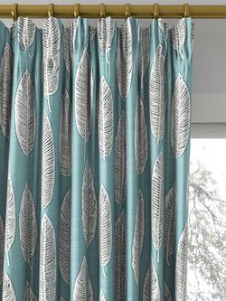 Prestigious Textiles Quill Made to Measure Curtains or Roman Blind, Teal - view 2, Teal