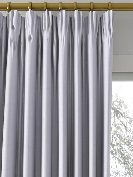 Designers Guild Brera Lino Made to Measure Curtains or Roman Blind, Iris - view 2, Iris