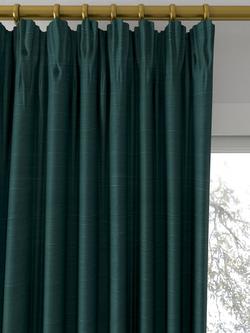 Designers Guild Chinon Made to Measure Curtains or Roman Blind, Teal - view 2, Teal