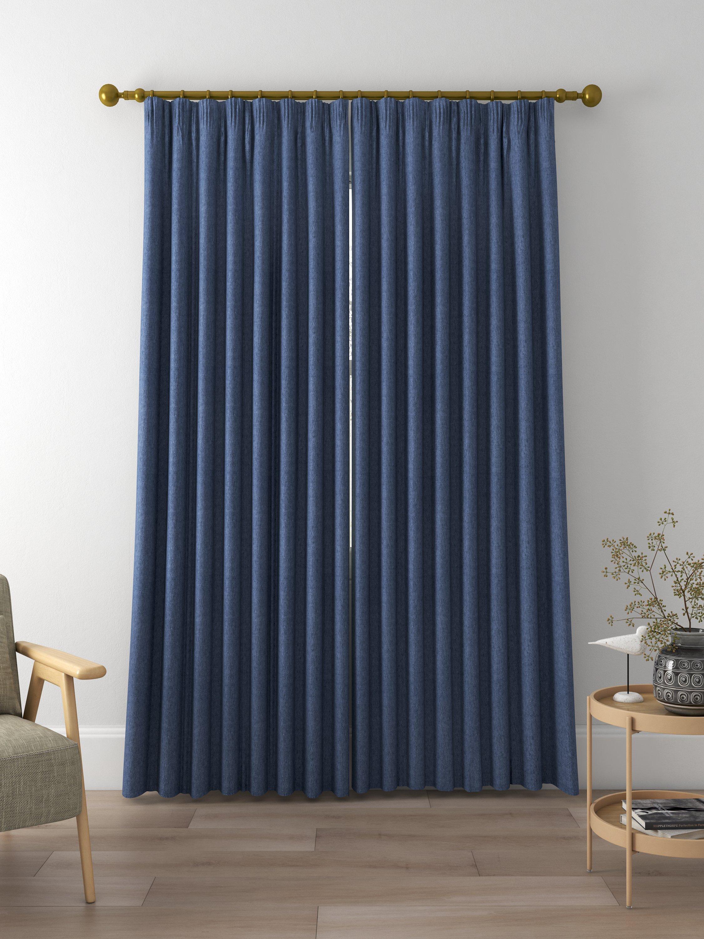 Designers Guild Brera Lino Made to Measure Curtains, Ink