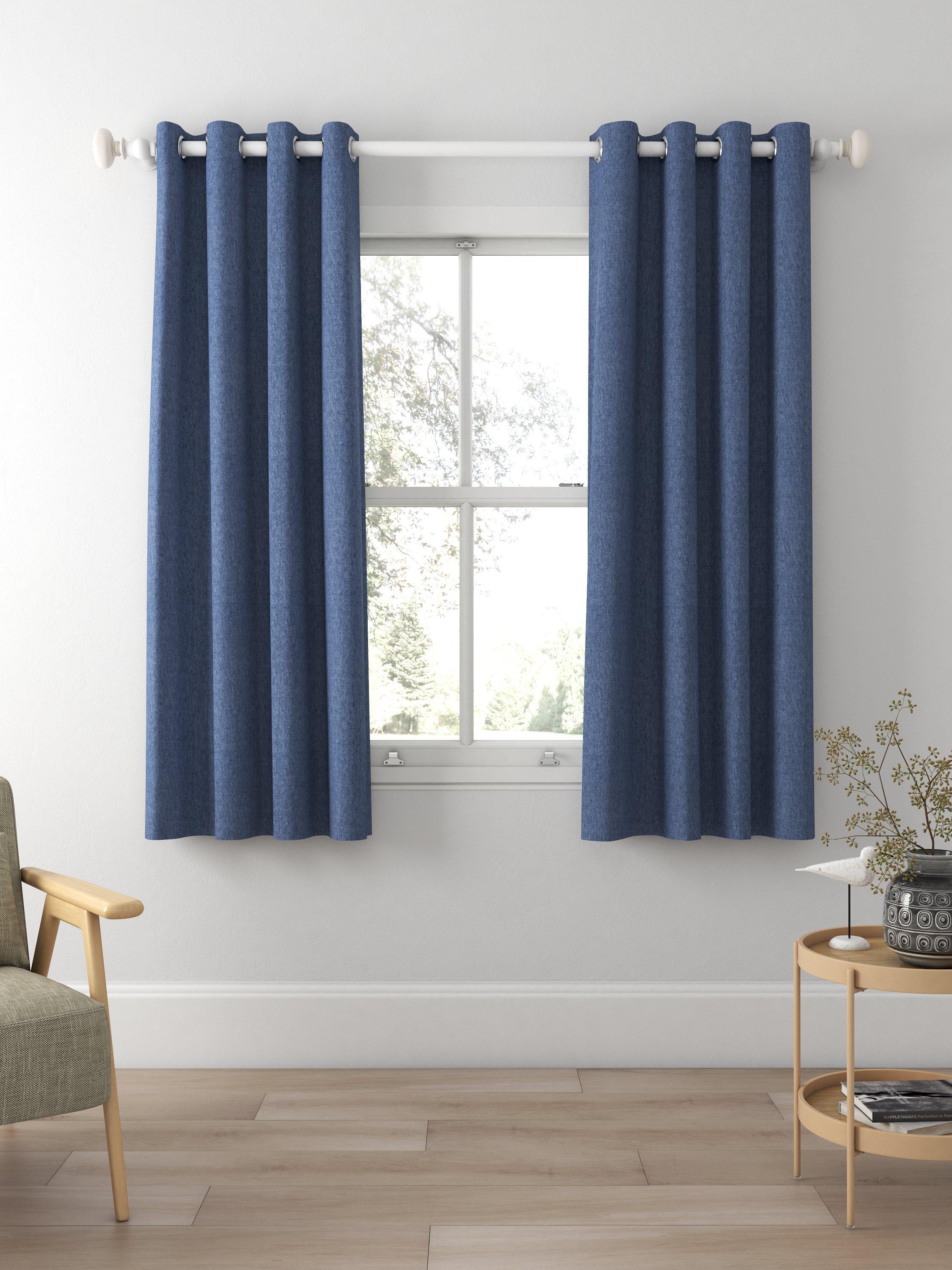 Designers Guild Brera Lino Made to Measure Curtains, Ink