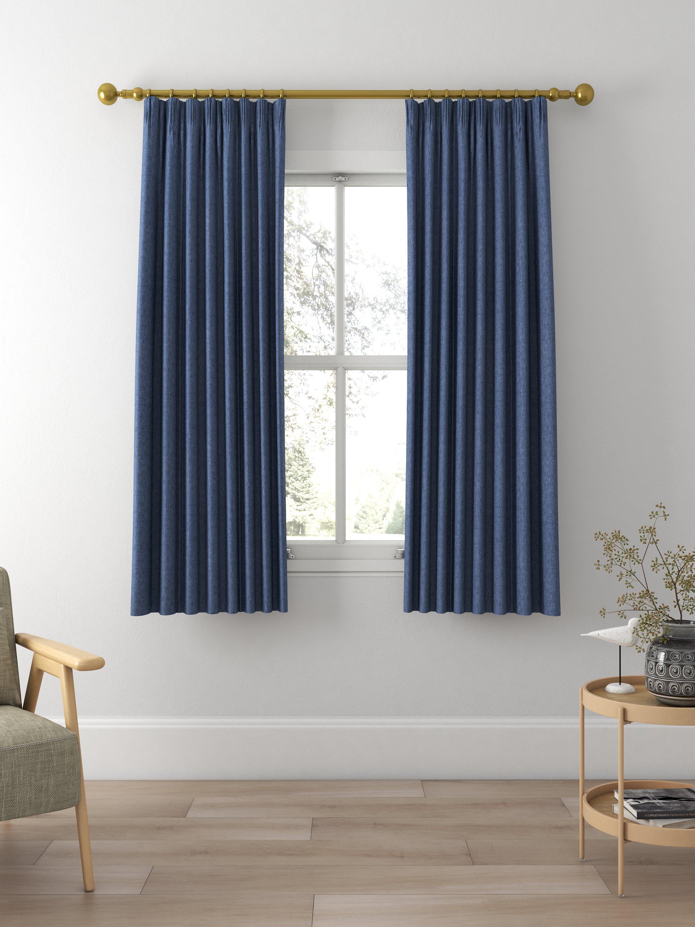 Designers Guild Brera Lino Made to Measure Curtains, Ink