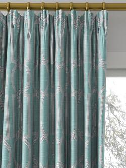 Prestigious Textiles Destiny Made to Measure Curtains or Roman Blind, Teal - view 2, Teal
