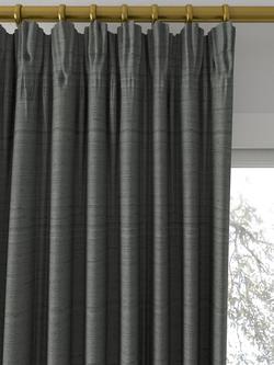 Designers Guild Chinon Made to Measure Curtains or Roman Blind, Iron - view 2, Iron