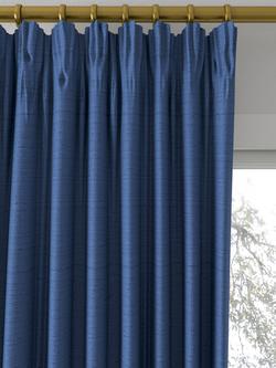 Designers Guild Chinon Made to Measure Curtains or Roman Blind, Petrol - view 2, Petrol