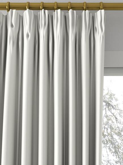Designers Guild Anshu Alta Made to Measure Curtains or Roman Blind, Chalk - view 2, Chalk