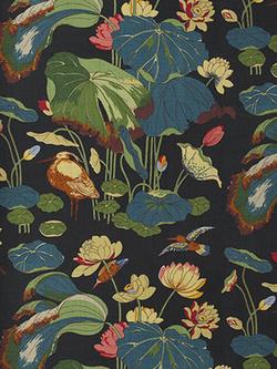 GP & J Baker Nympheus Made to Measure Curtains or Roman Blind, Teal/Green, Teal/Green