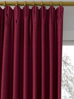 Designers Guild Chinon Made to Measure Curtains or Roman Blind, Ruby - view 2, Ruby