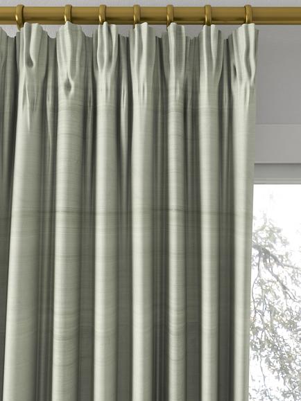 Designers Guild Chinon Made to Measure Curtains or Roman Blind, Platinum - view 2, Platinum