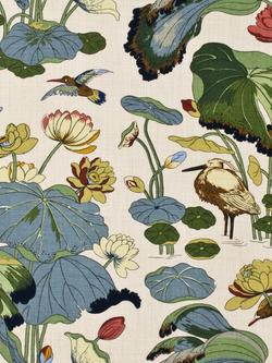 GP & J Baker Nympheus Made to Measure Curtains or Roman Blind, Stone/Pistachio, Stone/Pistachio