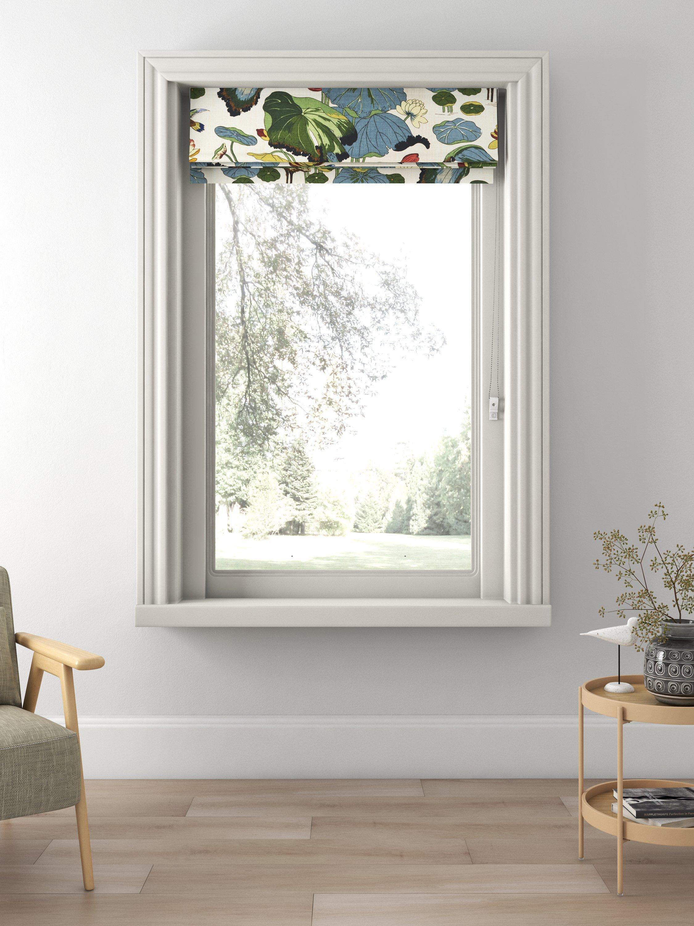 GP & J Baker Nympheus Made to Measure Roman Blind, Stone/Pistachio
