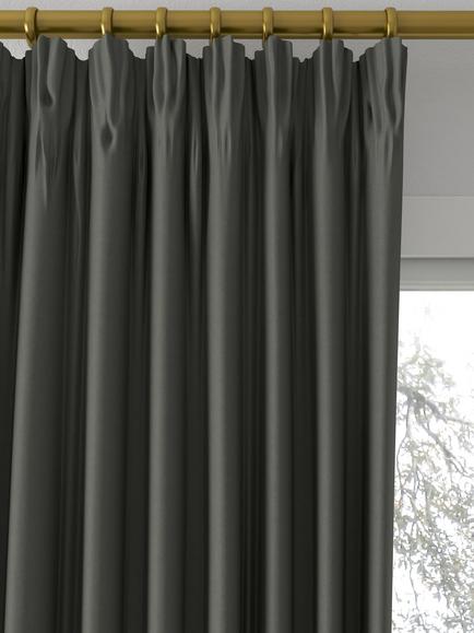 Designers Guild Tiber Alta Made to Measure Curtains or Roman Blind, Slate - view 2, Slate