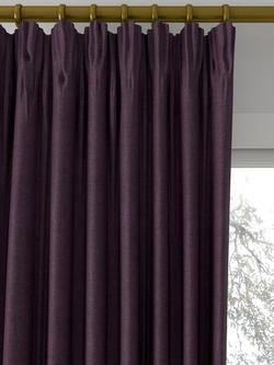 Designers Guild Brera Lino Made to Measure Curtains or Roman Blind, Currant - view 2, Currant