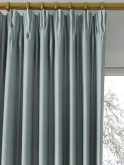 Designers Guild Brera Lino Made to Measure Curtains or Roman Blind, Duck Egg - view 2, Duck Egg