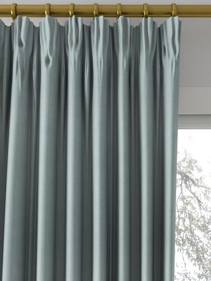 Designers Guild Brera Lino Made to Measure Curtains or Roman Blind, Duck Egg - view 2, Duck Egg