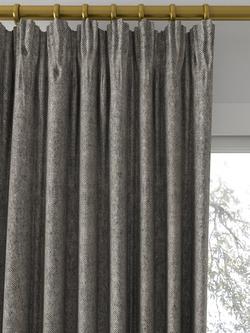 Designers Guild Brera Lino Made to Measure Curtains or Roman Blind, Ebony - view 2, Ebony