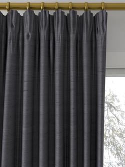 Designers Guild Chinon Made to Measure Curtains or Roman Blind, Steel - view 2, Steel