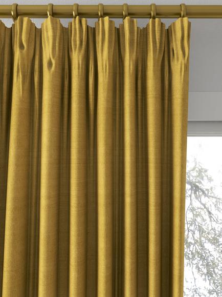 Designers Guild Chinon Made to Measure Curtains or Roman Blind, Sienna - view 2, Sienna