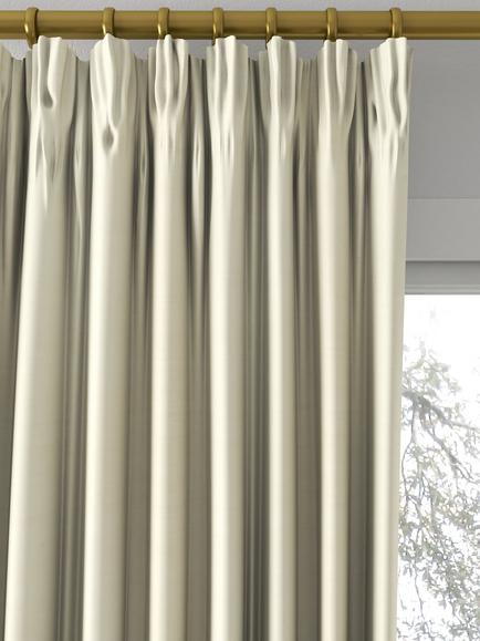 Designers Guild Chinon Made to Measure Curtains or Roman Blind, Parchment - view 2, Parchment
