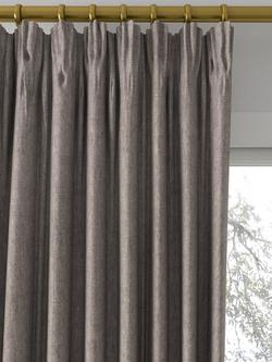 Designers Guild Brera Lino Made to Measure Curtains or Roman Blind, Mocha - view 2, Mocha