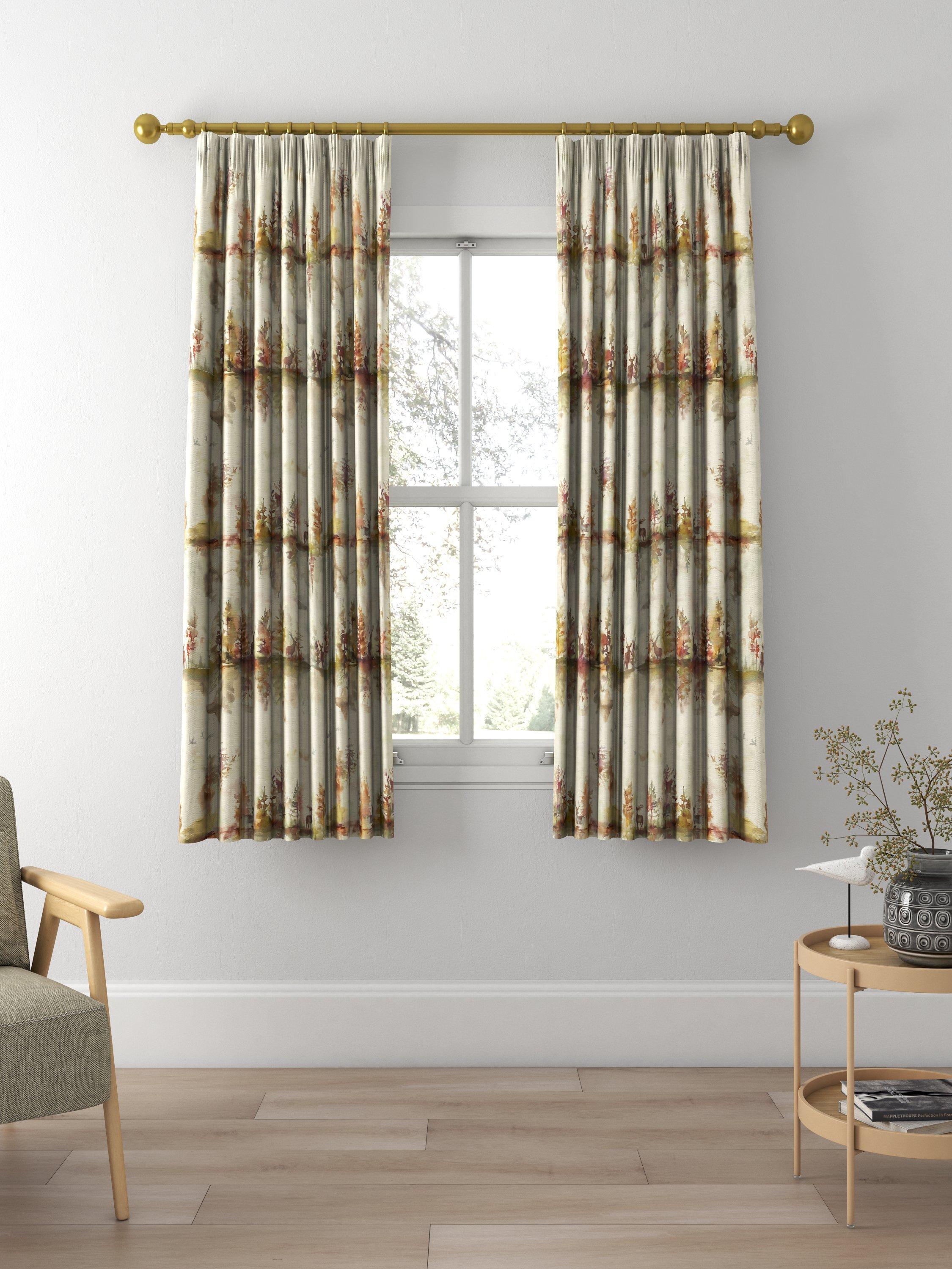Voyage Wilderness Made to Measure Curtains, Linen Plum