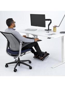 Humanscale FR500 Ergonomic Foot Rocker, Black - view 2, Black