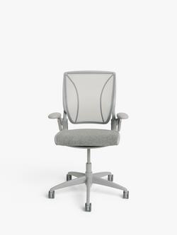 Humanscale Diffrient World Task Office Chair - view 2, Grey/Pewter