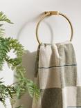 John Lewis Opus Towel Ring, Brass