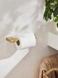 John Lewis Opus Bar Toilet Roll Holder, Brass