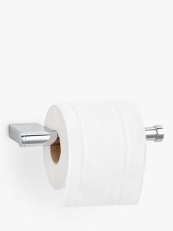 John Lewis Opus Bar Toilet Roll Holder - view 2, Silver