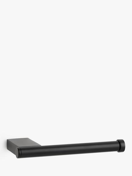 John Lewis Opus Bar Toilet Roll Holder, Black