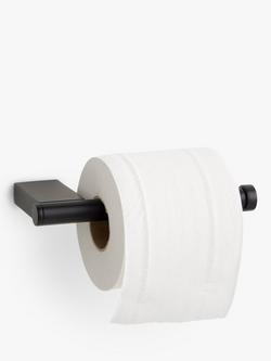John Lewis Opus Bar Toilet Roll Holder - view 2, Black