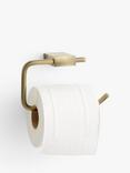 John Lewis Opus Swing Toilet Roll Holder, Brass