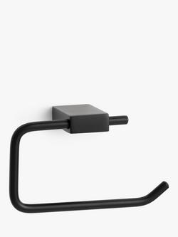 John Lewis Opus Swing Toilet Roll Holder, Black