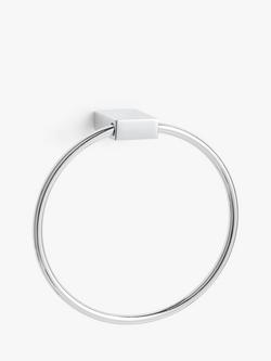 John Lewis Opus Towel Ring, Silver