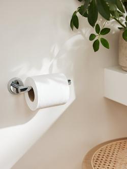 John Lewis Elegance Toilet Roll Holder, Silver - view 2, Silver