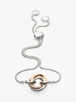 Kit Heath Bevel Cirque Trilogy Chain Bracelet, Multi, Sterling Silver