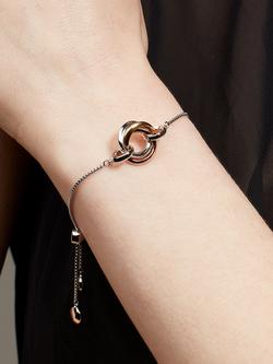 Kit Heath Bevel Cirque Trilogy Chain Bracelet, Multi - view 2, Sterling Silver