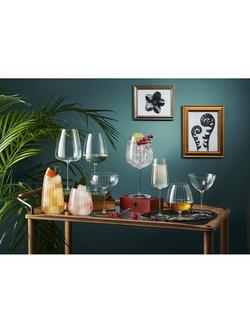 Luigi Bormioli Optica Fluted Martini Glass, Set of 4, 220ml, Clear - view 2, Clear