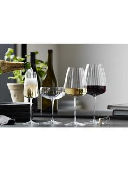 Luigi Bormioli Optica Fluted Red Wine Glass, Set of 4, 700ml, Clear - view 2, Clear