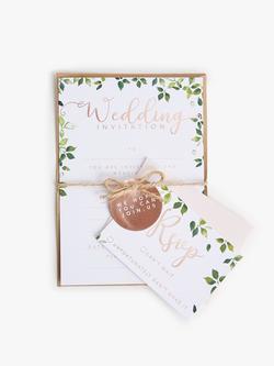 John Lewis Rose Wedding Invitations, Multi, Pack of 10 - view 2, Multi