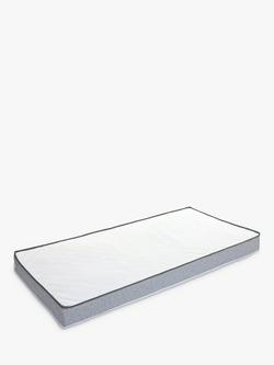 Kub Comfy Eco Spring Cotbed Mattress, 140 x 70cm, White