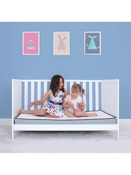 Kub Charm Eco Luxury Pocket Spring Cot Mattress, 120 x 60cm - view 2, White
