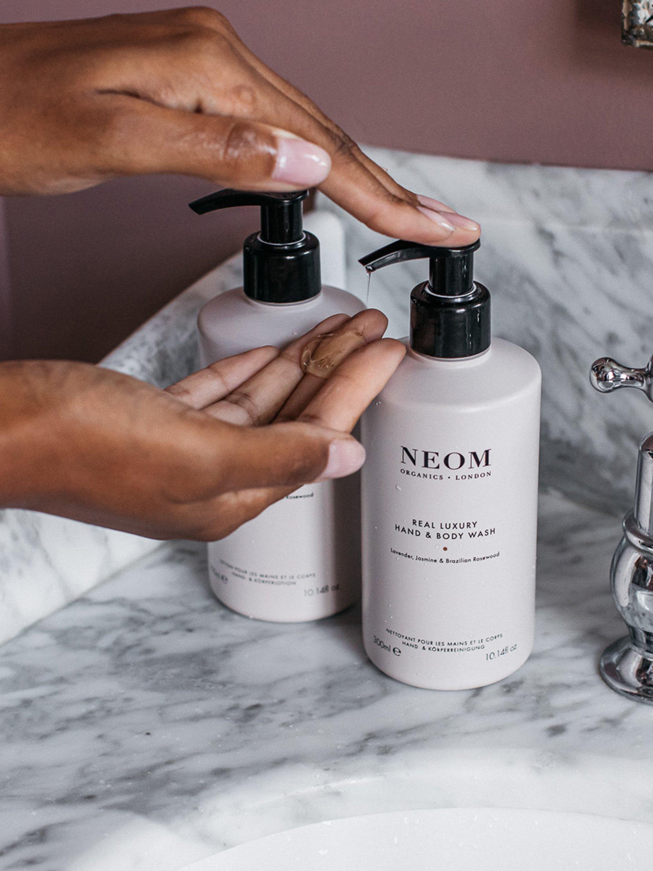 Product image 2 of 2, which shows NEOM Wellbeing London  Real Luxury Hand & Body Wash, 300ml