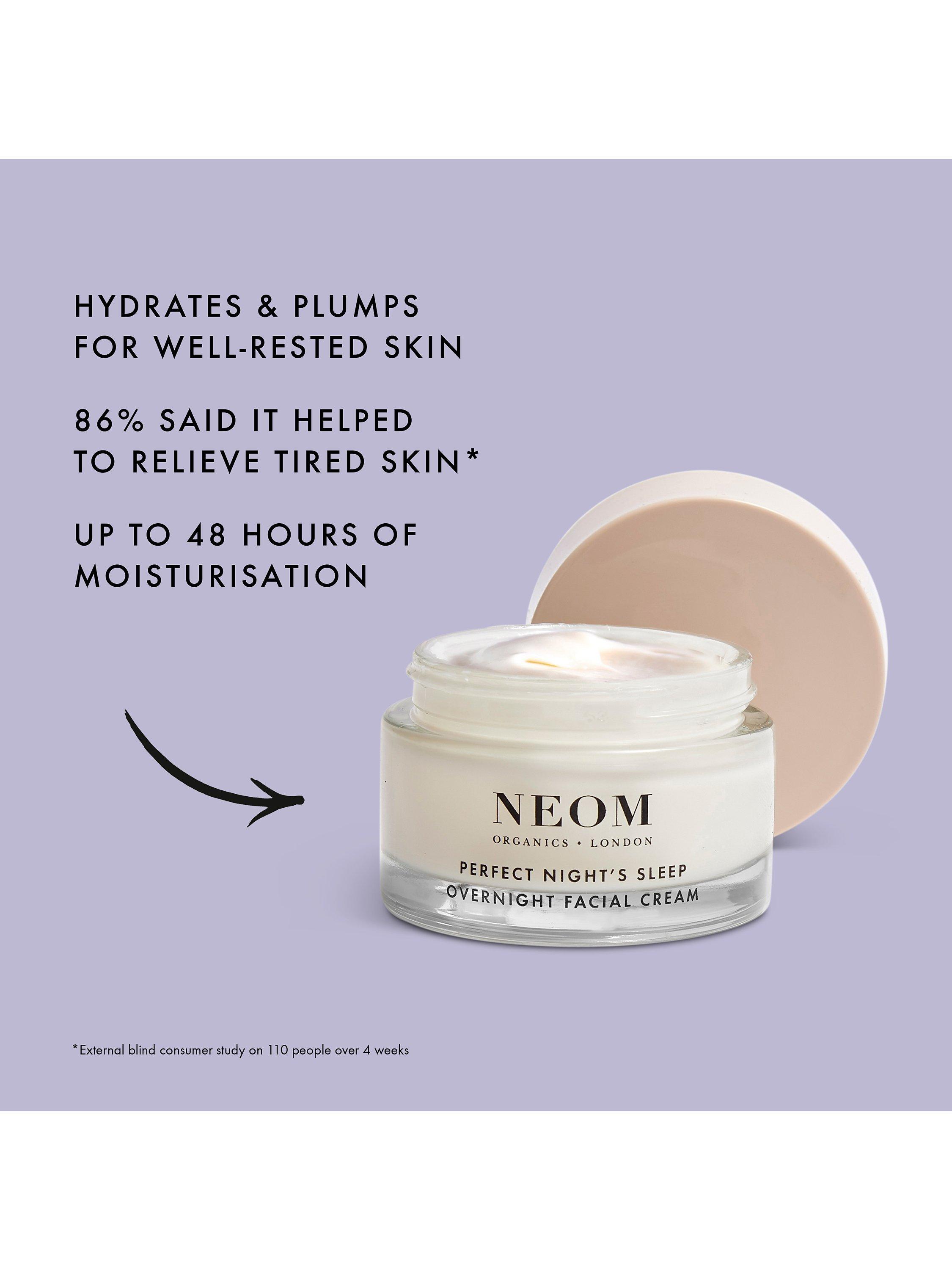 Product image 2 of 5, which shows NEOM Wellbeing London Perfect Night's Sleep Overnight Facial Cream, 50ml