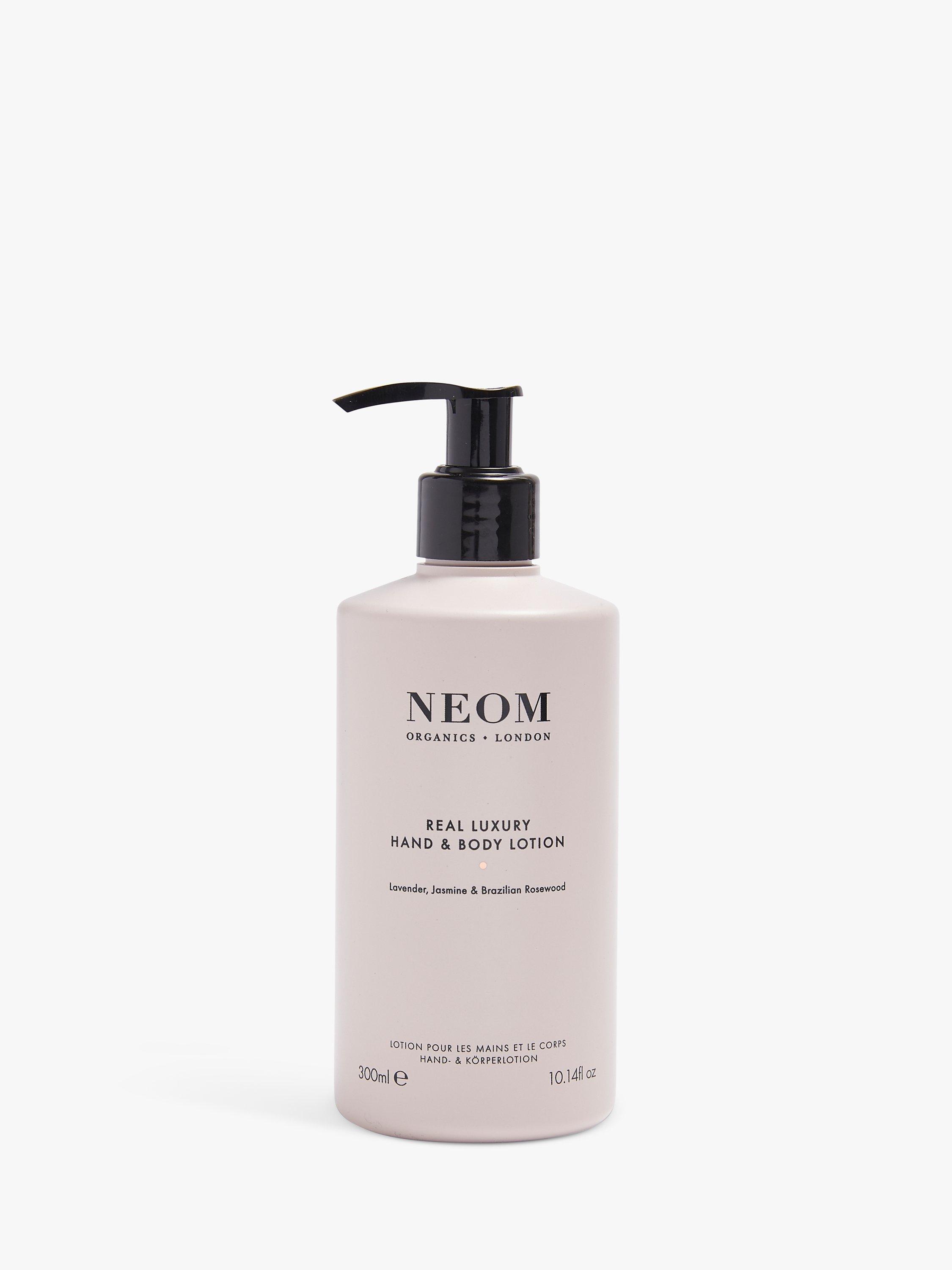 Product image 1 of 3, which shows NEOM Wellbeing London Real Luxury Hand & Body Lotion, 300ml