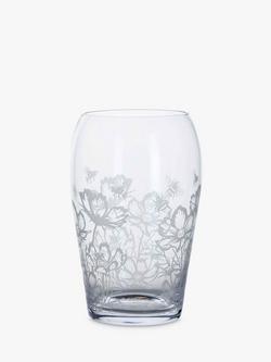 Dartington Crystal Bloom Cosmos Wide Vase, H25cm, Clear, Clear