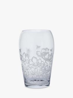 Dartington Crystal Bloom Cosmos Wide Vase, H25cm, Clear - view 2, Clear