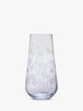 Dartington Crystal Bloom Potentilla Tapered Vase, H26cm, Clear