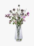 Dartington Crystal Bloom Potentilla Tapered Vase, H26cm, Clear